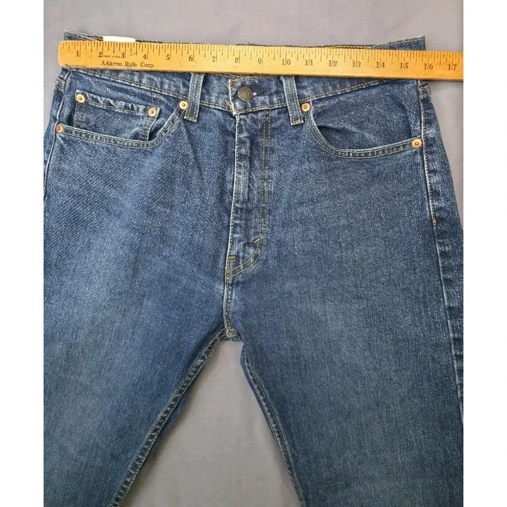 Levi's 505 Men's Jeans 34x29 Medium‎ Wash Regular Fit Straight Leg Denim WPL423